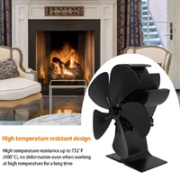 Hot sell Fireplace 5 Blades Heat Powered Stove Fan Log Wood Burner Ecofan Quiet Home Fireplace Fan Efficient Heat Distribution