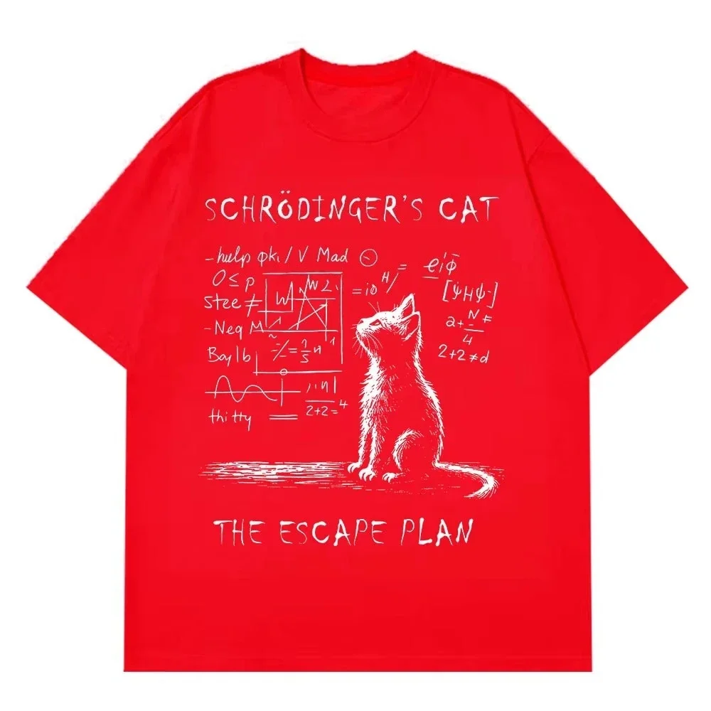 شريودينغر جاتو فيلكسيليا ميكانيكا كوانتيكا إستامبادو كريتيفيو فيرانو كاميسيتا دي مانغا كورتا موخيريس ropadecallecamisetas sueltas