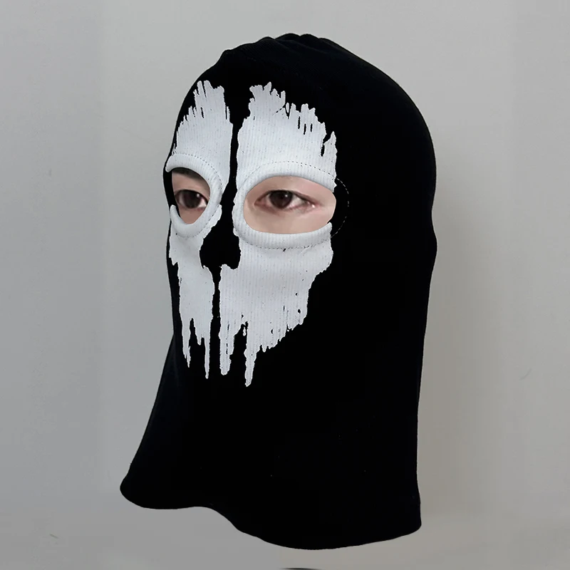 Unisex Cotton Ghost Skull Mask Motorcycle Helmet Skull Ski Headwear Scarf Hood Suitable for Outdoor Motorcycle Warmth view 5