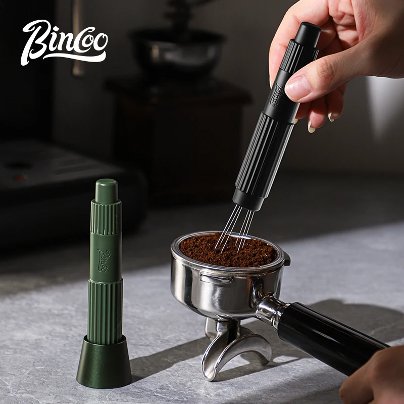 Bincoo Italian coffee magnetic suction cloth powder needle stirring cloth powder dispenser disperses clumps evenly, cloth powder