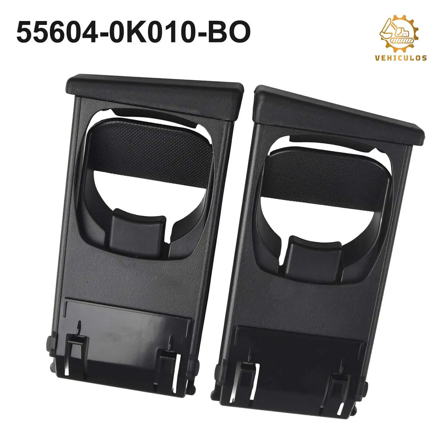 2pcs Cup Holder Connector For Toyota Hilux Vigo SR Pickup Fortuner 2004-2015 55604-0K010 Interior Drink Bracket Replacement