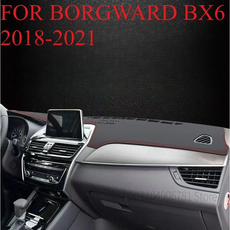 

Для BORGWARD BX6 2018-2021 автомобильный коврик для приборной панели, коврик для приборной панели, солнцезащитный козырек, чехол для приборной панели, аксессуары для ковров