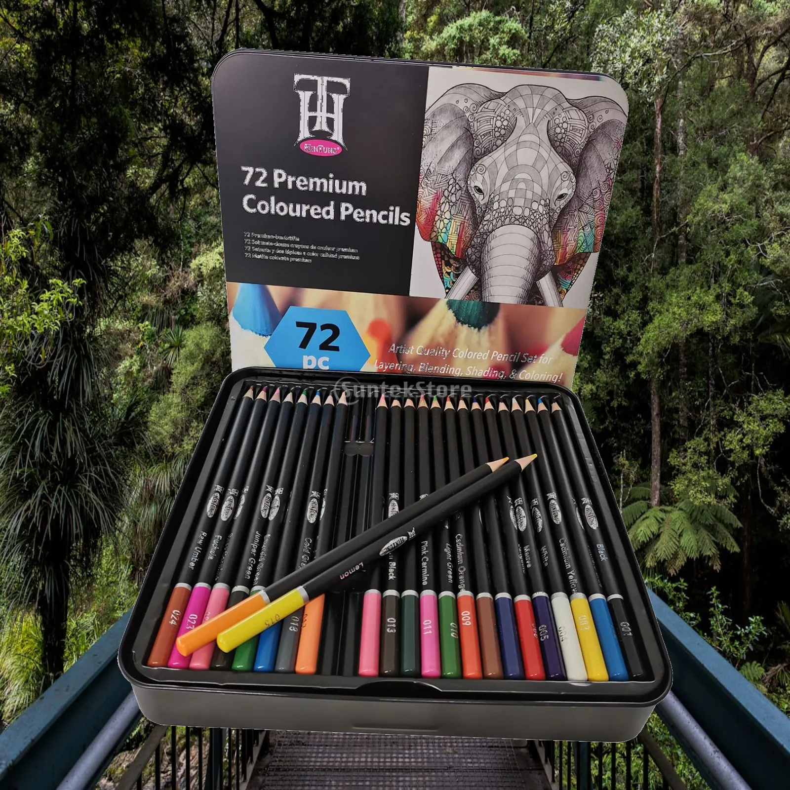 Colored Pencil Artistic Color Sketching Wood Pencils Set Hand-Painted School Adults Kids Painting Writing Sketching Supplies