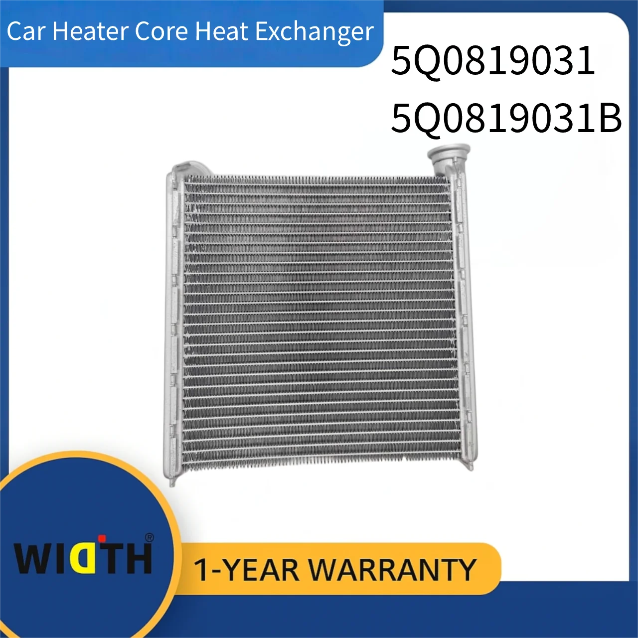 5Q0819031 5Q0819031B Car Heater Core Heat Exchanger for Volkswagen Tiguan Arteon Golf Audi Q2L A3 Q3 2011-2023 | OE Replacement
