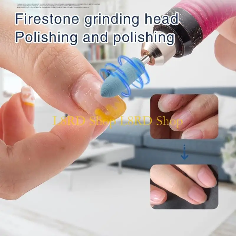 L8RD Các bit Tail đa năng đa năng đặt tập tin móng điện và công cụ thép vonsten gel acrylic cho Salon sử dụng tại nhà