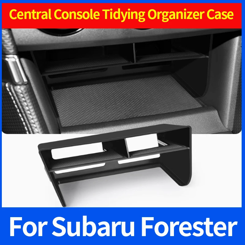 

For Subaru Forester 2019-2024 Car Storage Box Central Console Tidying Organizer Case Tray Auto Interior Accessories