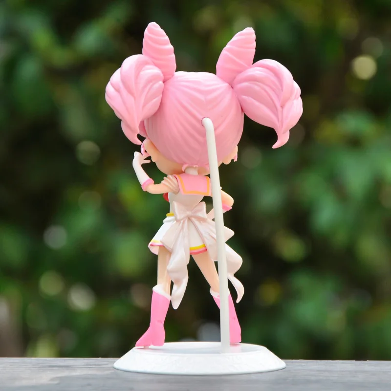 Anime Kawaii Sailor Moon Figures Tsukino Usagi Chibiusa Figur Pvc Toy Model Hand Made Anime Dolls Toys Gifts for Kid