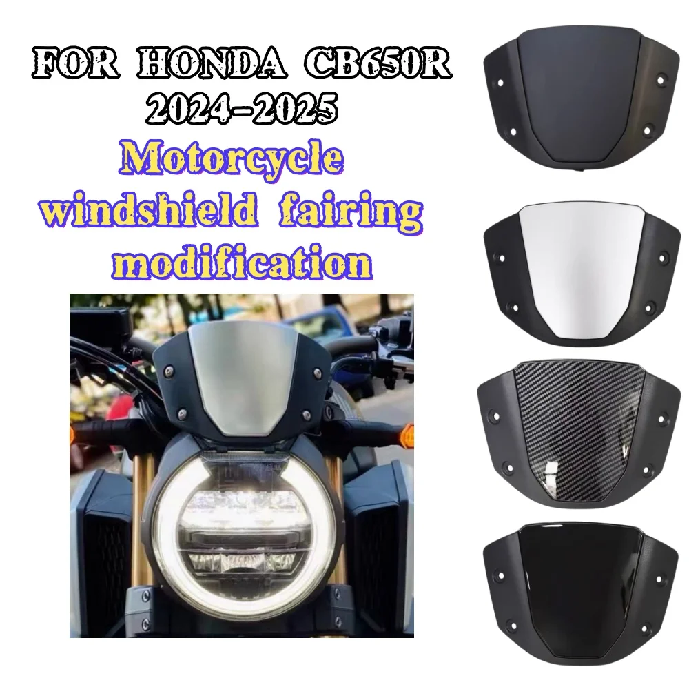 

For Honda CB650R 2024 2025 retrofit front windshield diffuser retro instrument head cover decorative accessories