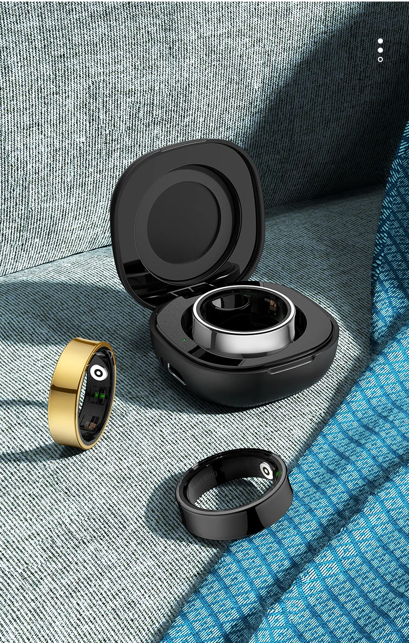 R09 Smart Ring für Männer und Frauen mit Ladeetui, SmartRing-Körpertemperatur-Gesundheitsmonitor für Xiaomi Samsung Phone, 5ATM wasserdicht – Detail 17