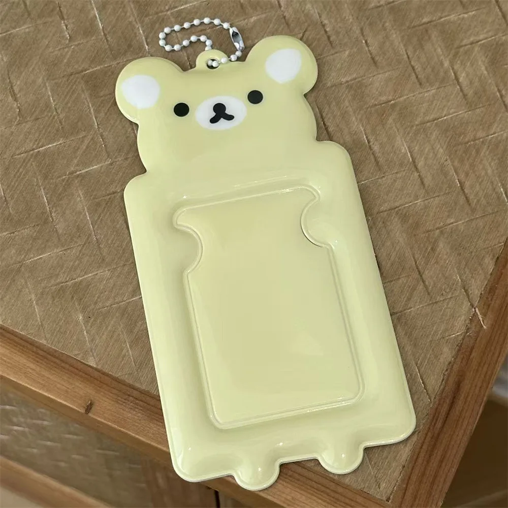 حامل بطاقات لطيف عتيق من Rilakkuma Alien مقاس 3 بوصة لملحقات تخزين بطاقات الحرم الجامعي لصور الهوية بولارويد