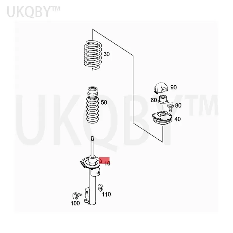 

Передняя часть амортизатора Me rc ed es Be nz24 B 180 150 170 А 1693201730 A 1693200530 A 1693201130 A 1693200630