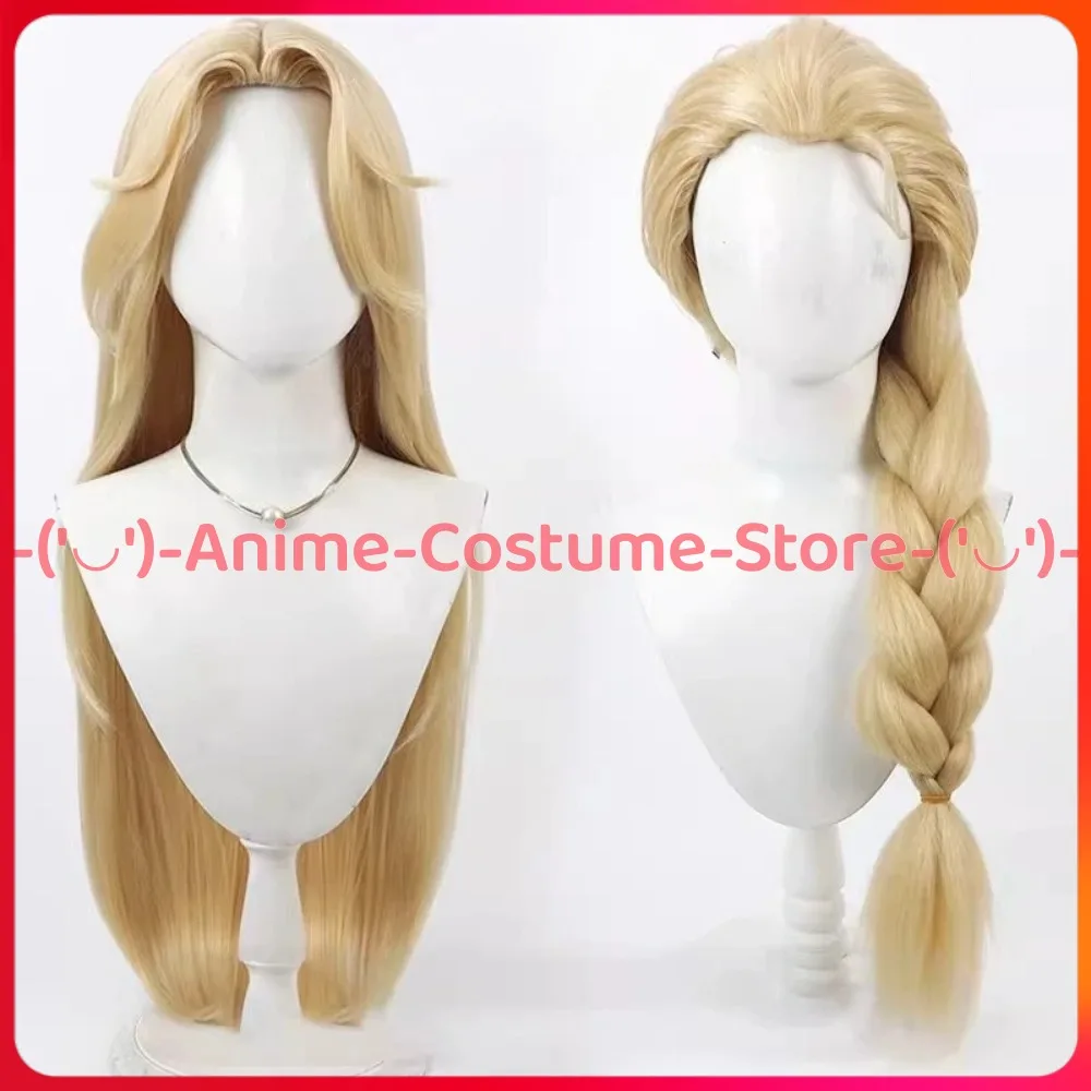 

Honor of Kings Эльза Чжэнь Цзи Замороженная кожа Косплей Парик Аниме Игровой персонаж Хэллоуин Карнавальный костюм для вечеринки Парики Синтетические волосы