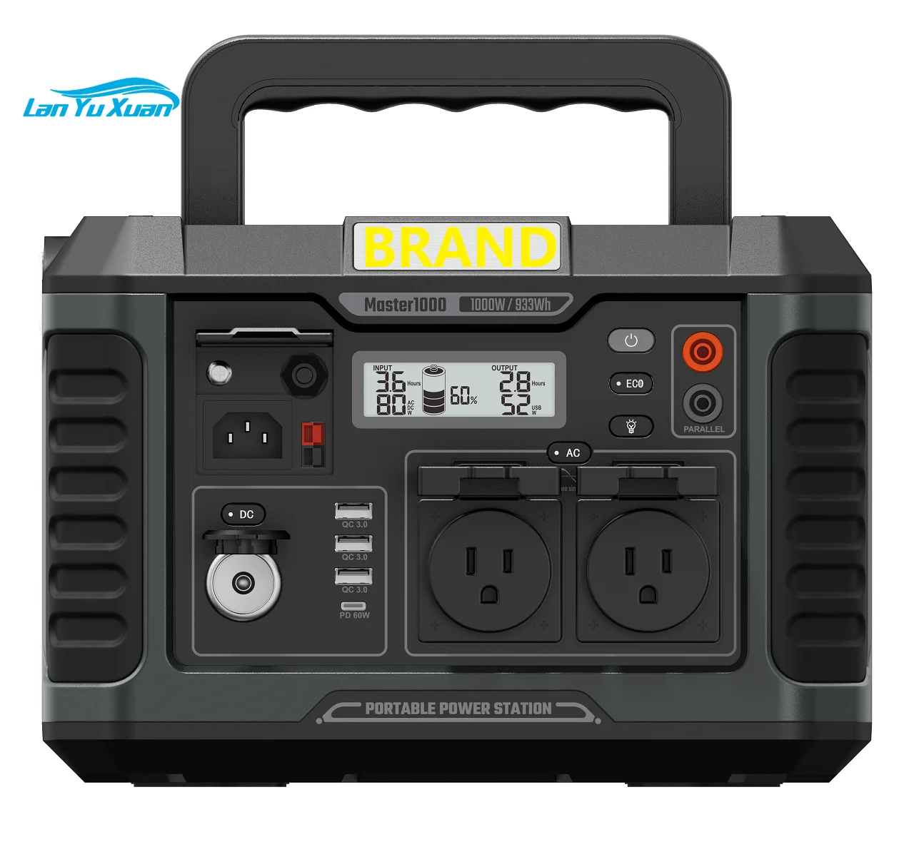 1000W Portable Power Station Parallel Connect Fast-Charging UPS