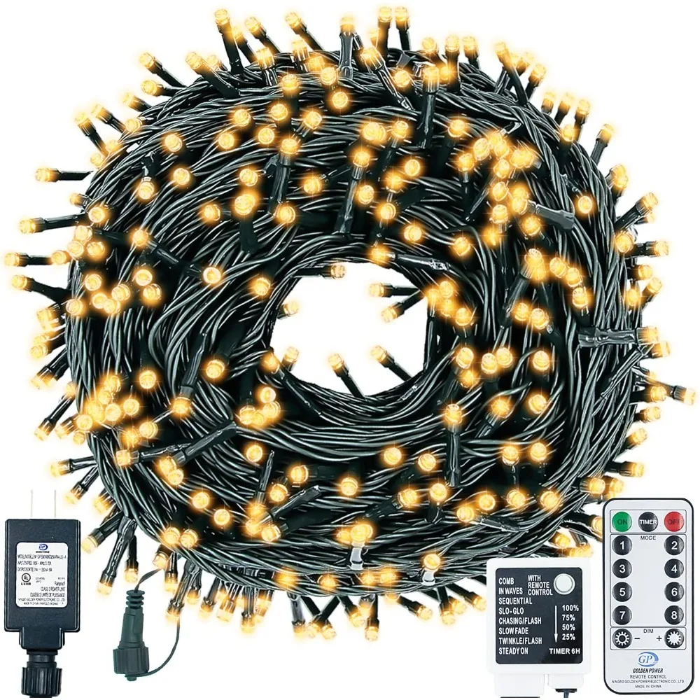 LED Strip,500 LED Halloween string lights, 164FT can be connected to remote control, 8 modes and timer,LED Strip.