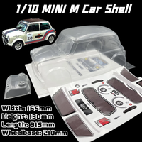 1/10 MINI Classic M Car Shell PVC RC car Body 210mm Wheelbase 165mm Width Transparent Clean For MST TAMIYA CARTEN 3R M Car