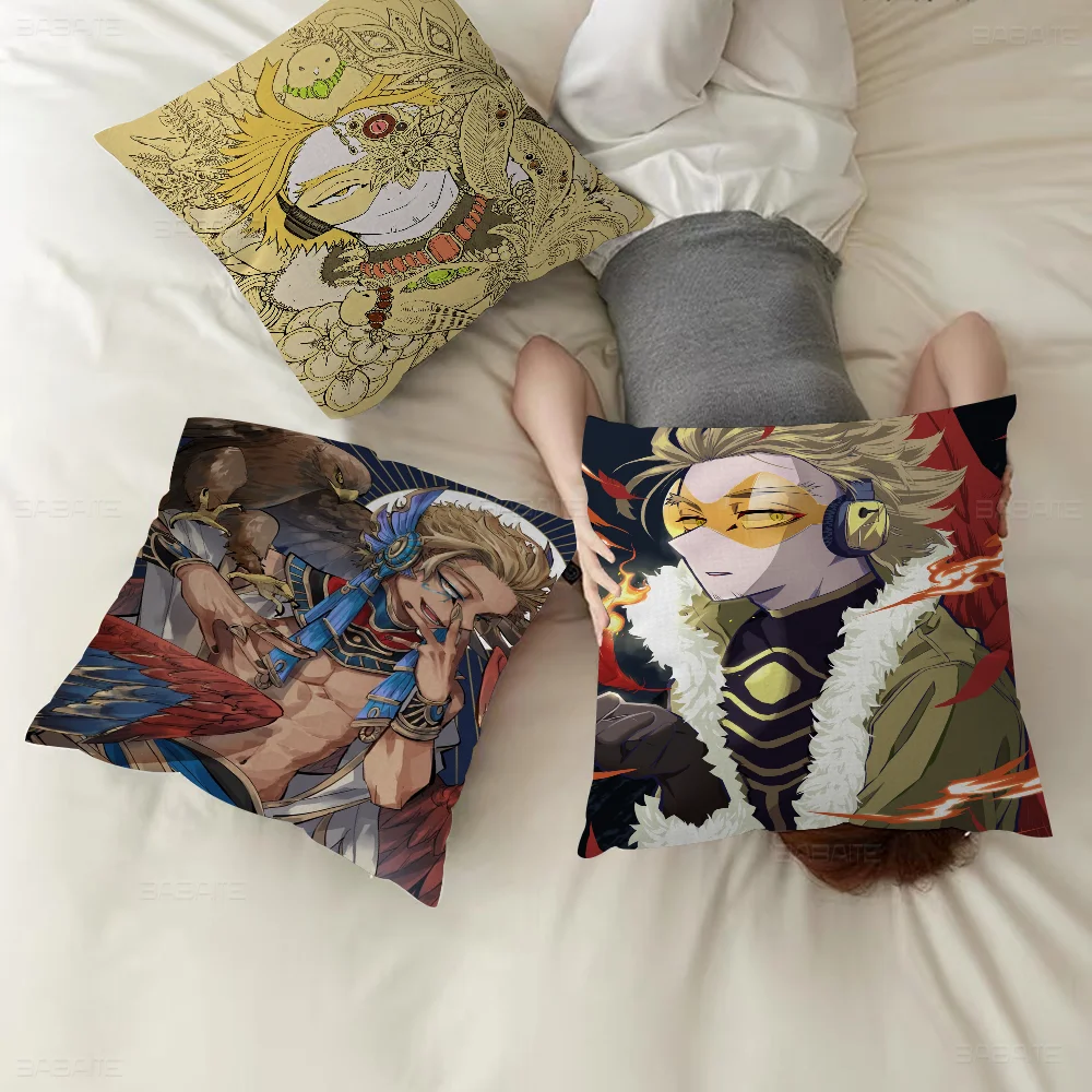 Anime My Hero Academia Hawks Pillowcase Toon Gift Cushion Cover Bedroom Home Sofa Chair Seat Decor Pillow Case