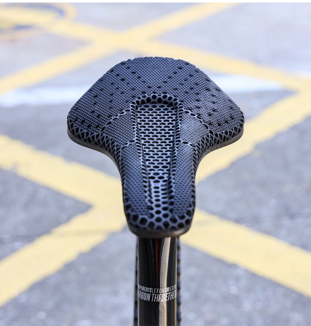 RYET Sella per bicicletta ultraleggera in carbonio Sella stampata in 3D Selle per bici da 135mm per MTB Sella per bici da strada in ghiaia Parti di biciclette  18