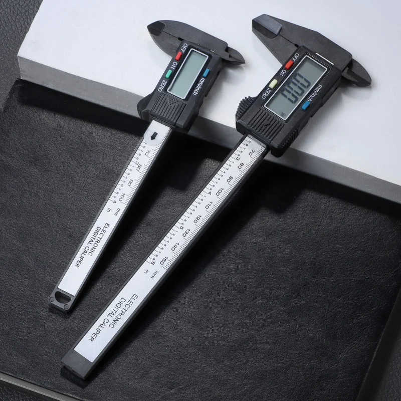 New 100mm 150mm Watch Electronic Digital Caliper Carbon Fiber Dial Vernier Play Caliper Vernier Ruler For Watch Measuring Tool