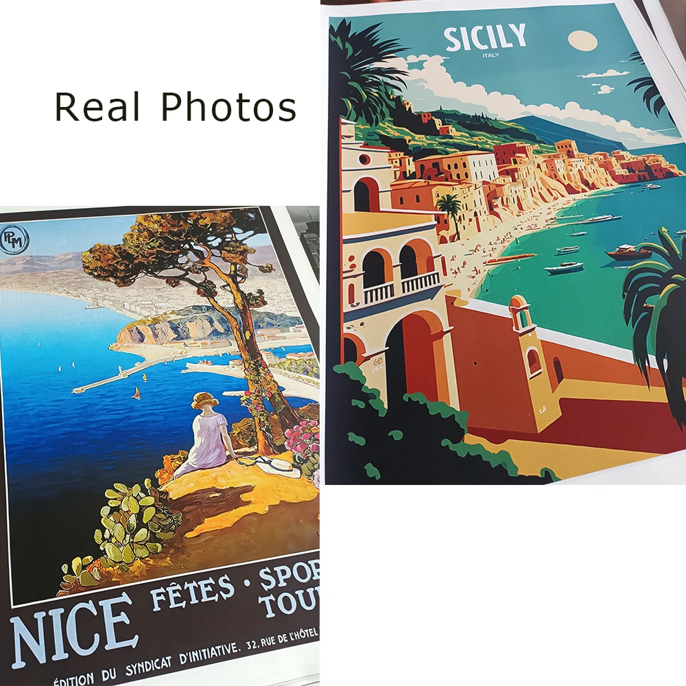 لشبونة جدار الفن السفر طباعة الطبيعة المشهد البرتغال المشارك الملونة مدينة جدار الفن Elétricos de Lisboa قماش اللوحة ديكور