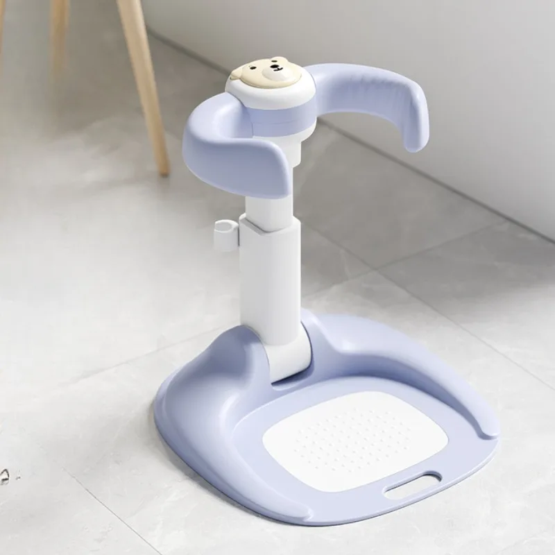 New Born Baby Items Baby Bathtub with Stand,Foldable Child Butt Wash Holder, Baby Bath with Pedestal Baby's Bathtub with Support