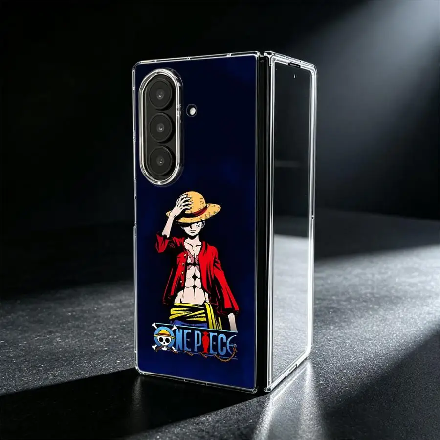 Case for Samsung Galaxy Z Fold 8 Ultra ZFold5 ZFold3 Z Fold 7 6 5 4 3 ZFold7 ZFold6 ZFold4 Phone Funda Cute Luffy