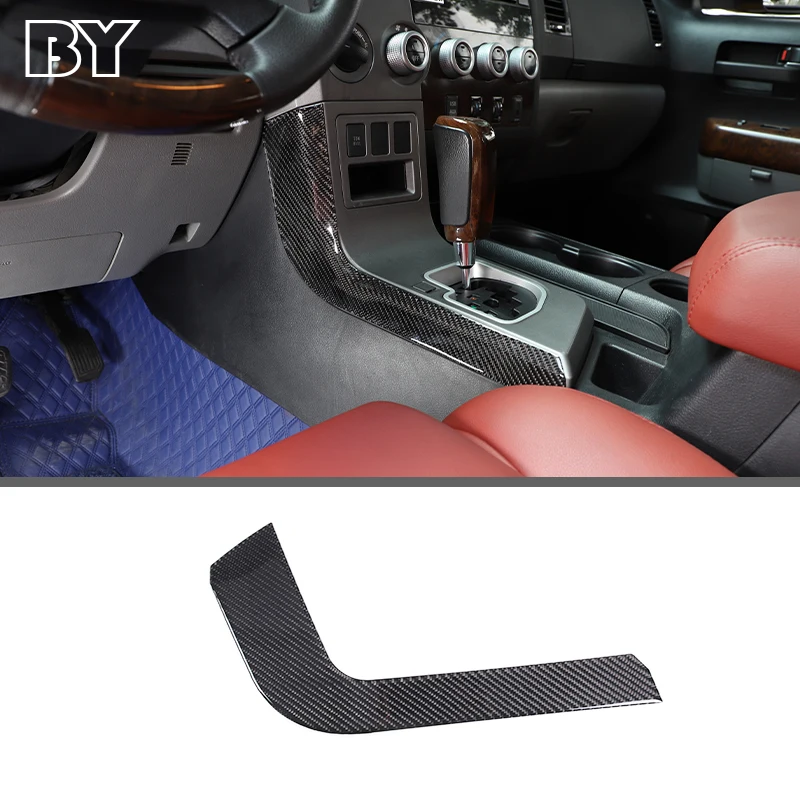 

For Toyota Tundra 2007-2013 Soft Carbon Fiber Car Center Console Gear Shift Panel Side Trim Cover Car Interior Accessories