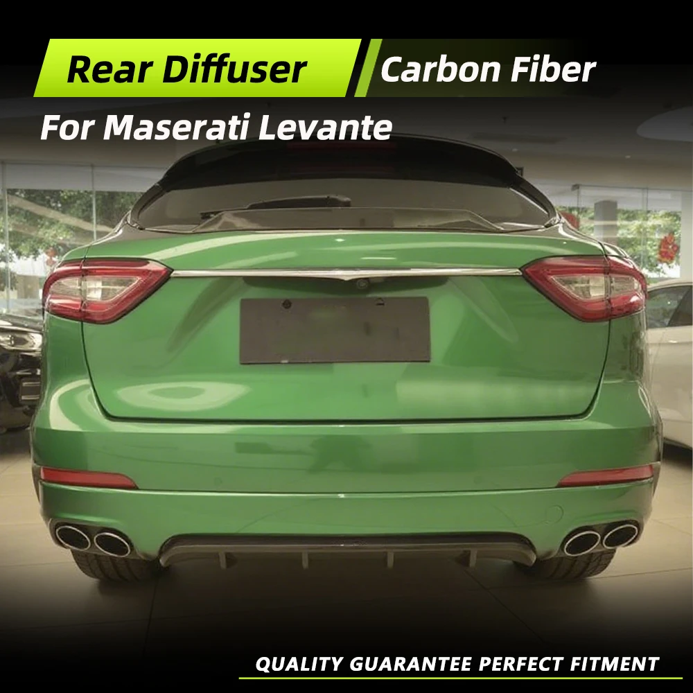 

Car Rear Bumper Diffuser Lip For Maserati Levante S Sport Base Sport Utility 4 Door 2016-2018 Carbon Fiber/FRP Rear Diffuser