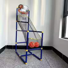 Disfruteable juego de baloncesto Arcade: juego dual para interiores/exteriores, fácil instalación con bomba y pelotas, ideal regalo de vacaciones y cumpleaños