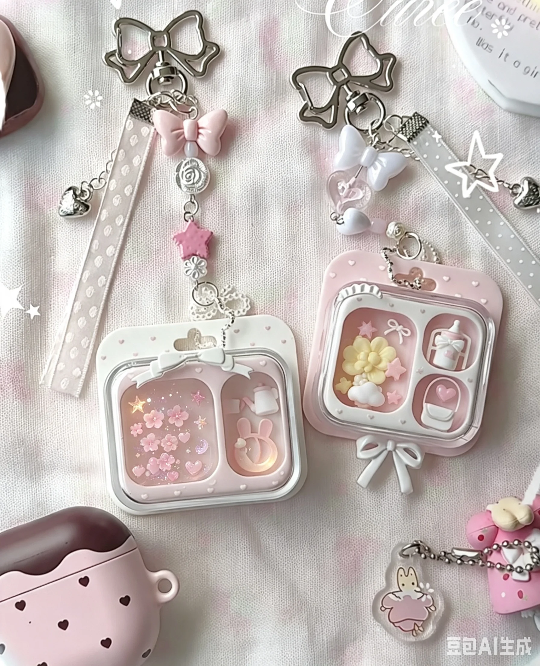 Small Box Resin Casting Mold Silicone Mold Accessories Resin Liquid Mold Resin Keychain Silicone Mold Resin Mold