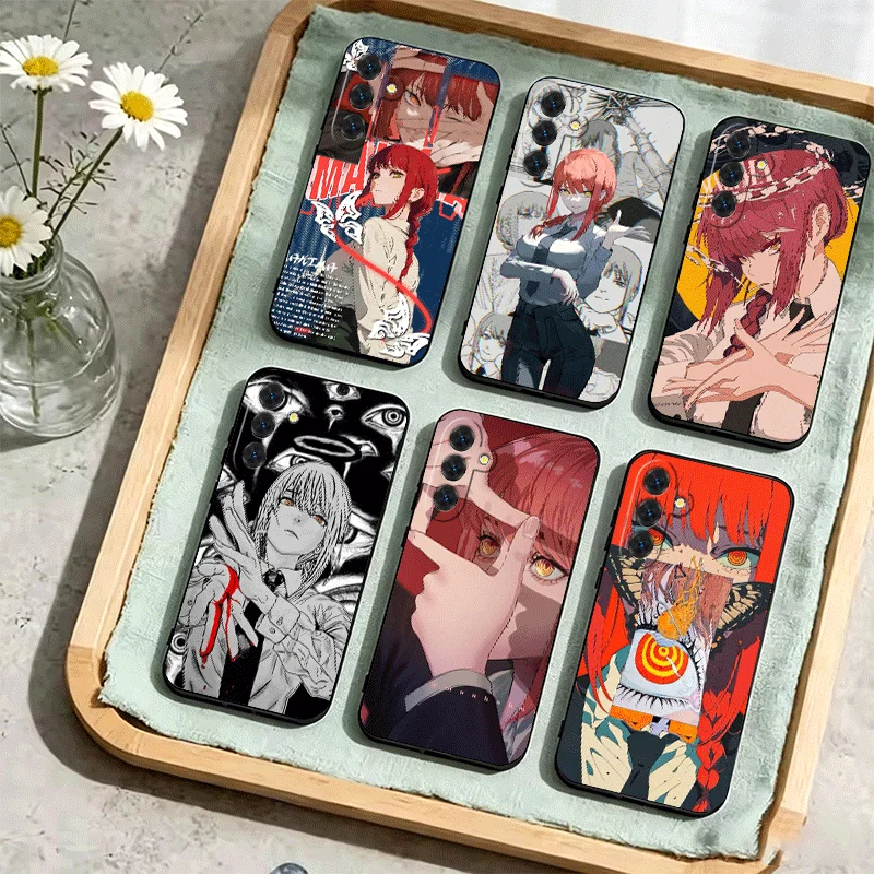Anime Character Makima CSM Phone Case For Samsung Galaxy A17 A16 A15 A14 A13 A57 A56 A55 A54 A53 A37 A36 A35 A34 A33 A27 A26 A25