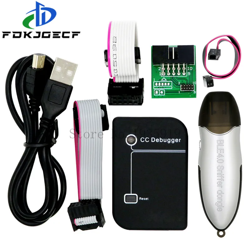Zigbee Emulator CC-Debugger USB Programmer CC2540 CC2531 Sniffer with Shell Bluetooth Module Connector Downloader Cable