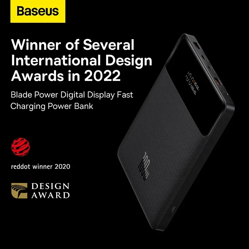 Baseus Blade Power Display z szybkim ładowaniem Power bank 20000mAh 100W