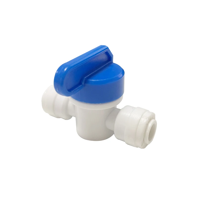 1 Pcs 1/4 Inch (6.35MM) Fast Connection Straight Ball Valve Water Control For Water Purifiers Misting System