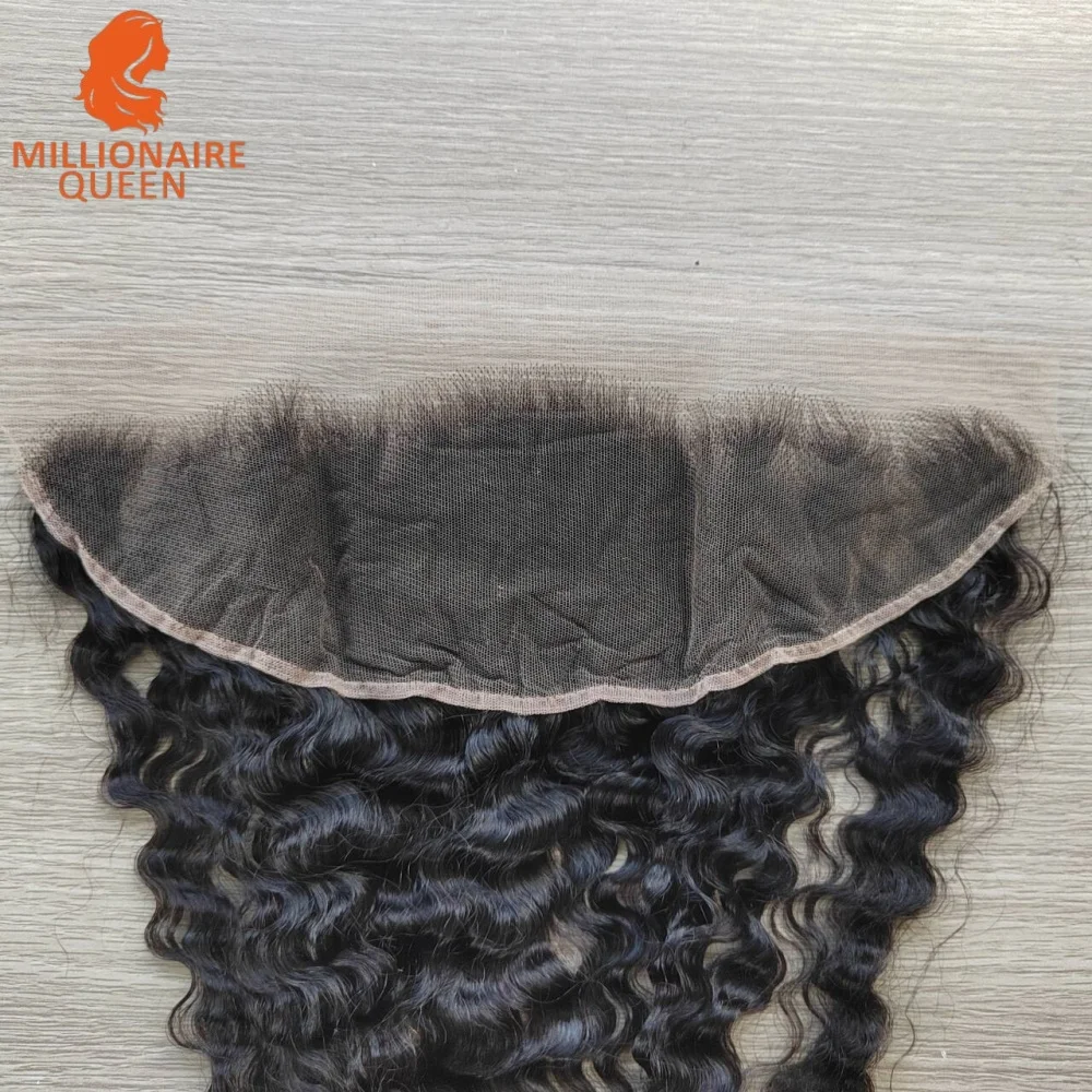 Burmese Curly 13x4 HD LACE Frontal Only SKINLIKE 4x4 Real HD Lace Closure Burmese Curly 13x4 HD Lace Frontal Pre Plucked