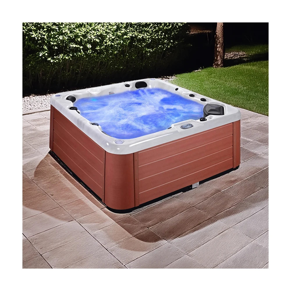 5-Person Hot Tub with 58 Jets Eco-Friendly Massage Outdoor for Spa Modern