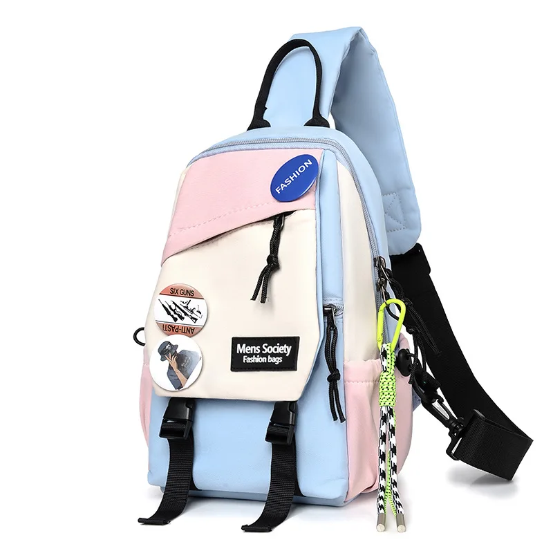 

Fashion Chest Men's Women's Crossbody Bag Versatile Sports Canvas Shoulder Backpack Couple's Style