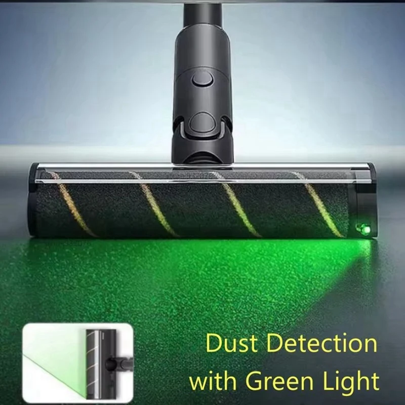 For Dreame V12S V16S V11 V12  Roller Brush With Green LED Dust  Soft Velvet Floor Brush Hea