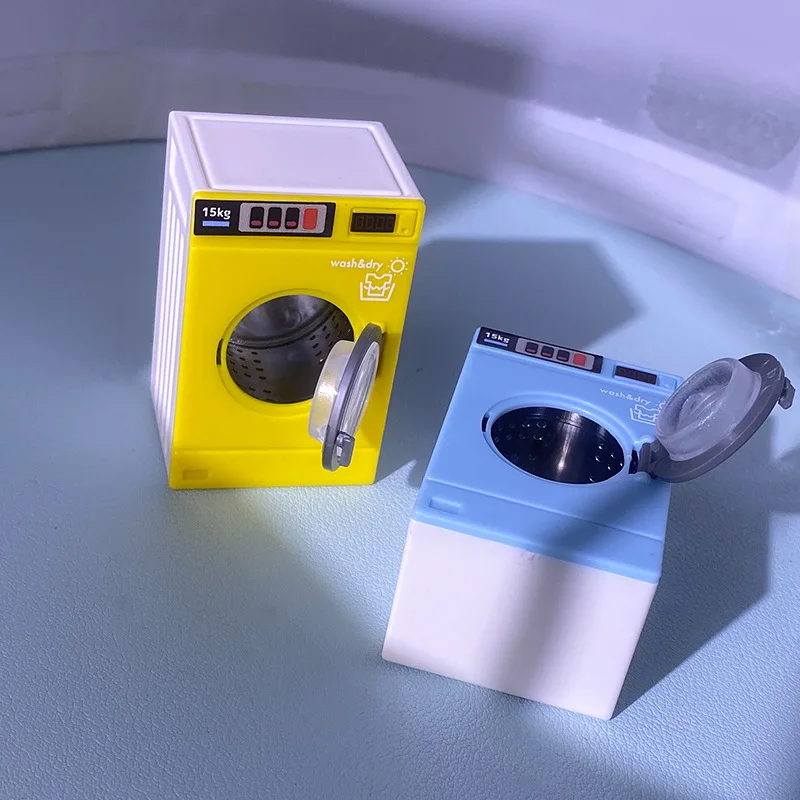 1:12 ドールハウスミニチュア洗濯機家電洗濯モデル装飾おもちゃごっこ遊びおもちゃ男の子と女の子用 1 個