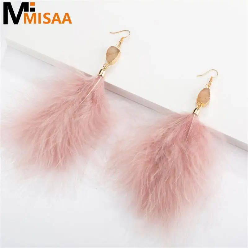 Feather Fashion Pendant Tassel Feather Bohemia Does Not Fade Accessories No Deformation No Fading Literature And Art Grace