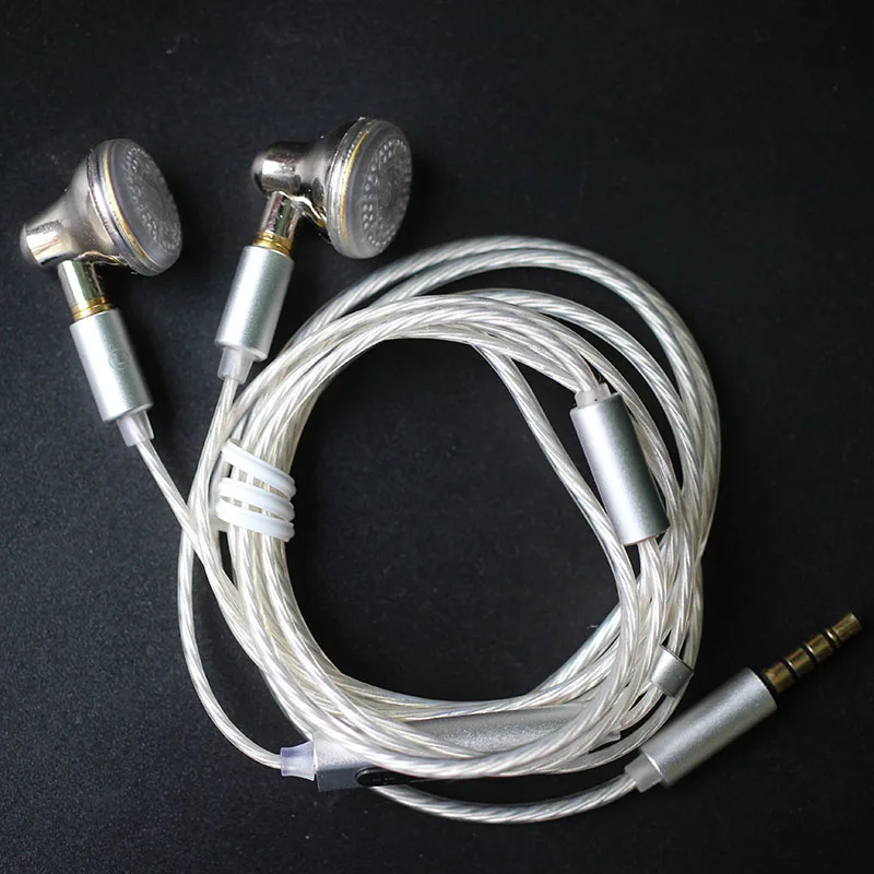 Diy Earphone Heavy Bass Sound with mmcxHeadsets Flat HIFI Earbuds Headset