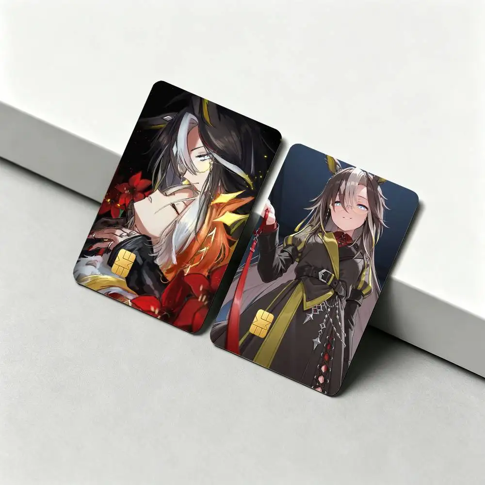 D-Dream Journey Orfevre U-Umamusume 1Set 4Pcs Waterproof Card Skin Stickers for Credit Bus IC Cards