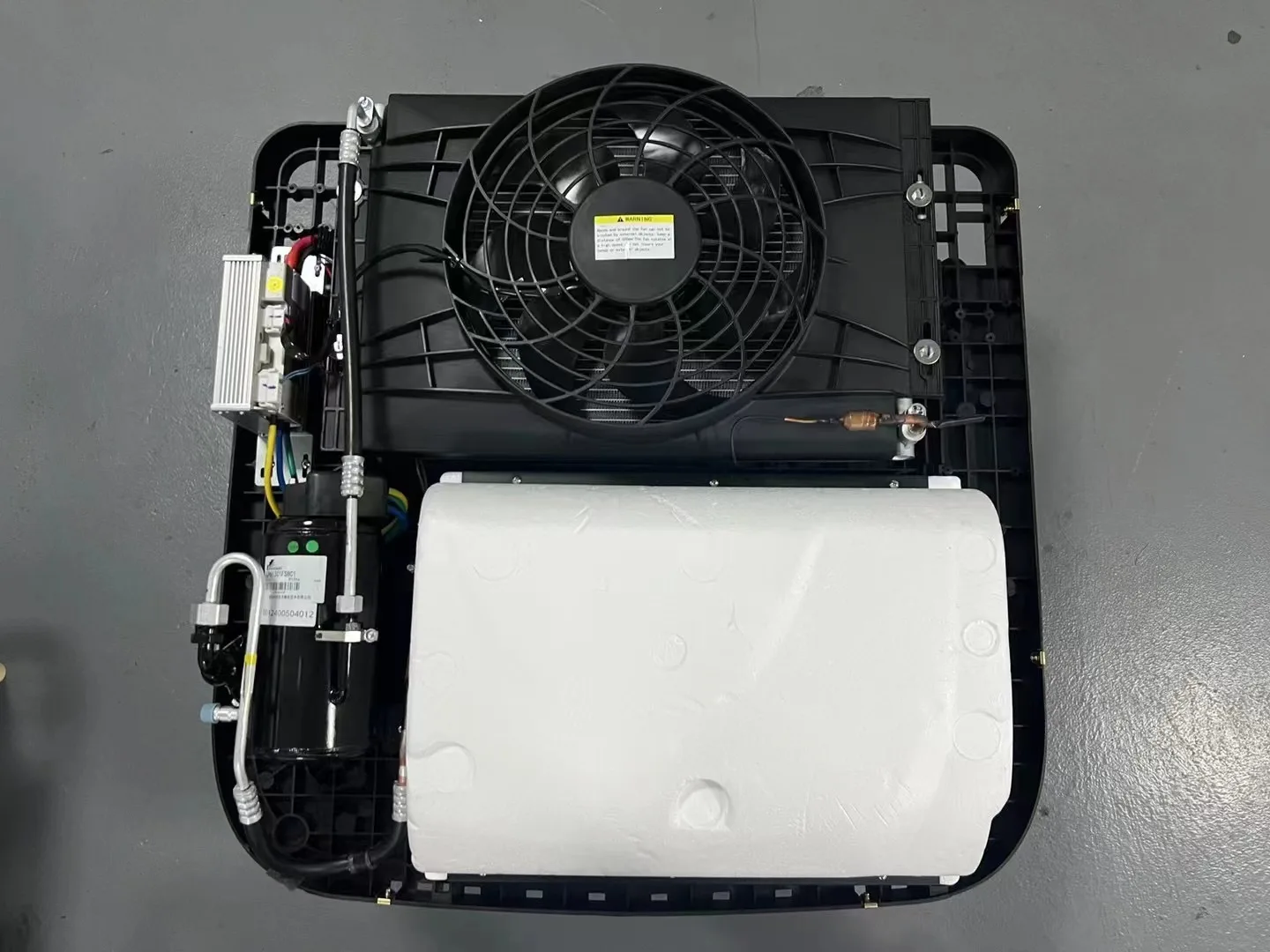 جيد 12 فولت 24 فولت تيار مستمر ضاغط عاكس RV مكيفات الهواء شاحنة تخييم على السطح وقوف السيارات مكيفات الهواء مع منفاخ فرش #2