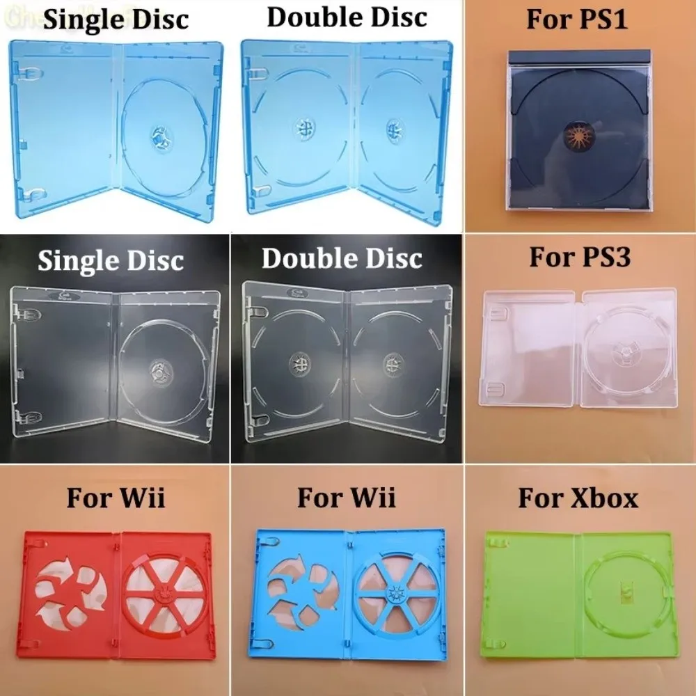1pcs Plastic CD Game Cover Protective Design Replacement Accessory CD Game Protective Box for PS1 PS2 PS3 PS4 PS5 Xbox WII