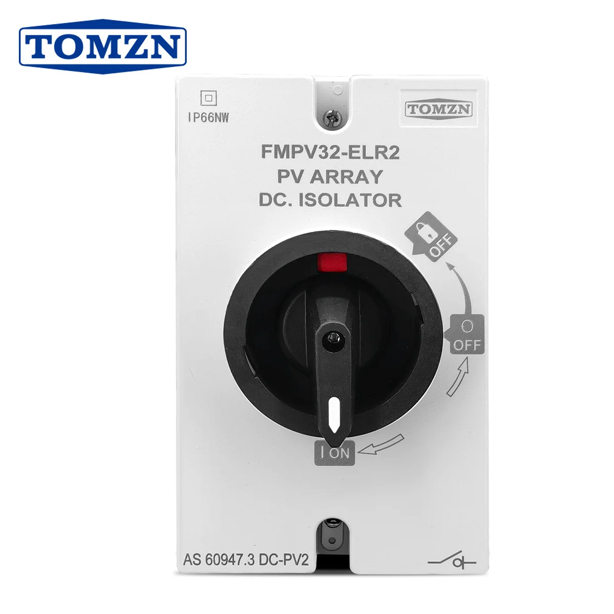TOMZN 4P PV DC 1200V 32A IP66 Waterproof Solar Rotating Handle Isolator Rotary Switch Disconnector For Solar Distribution Box