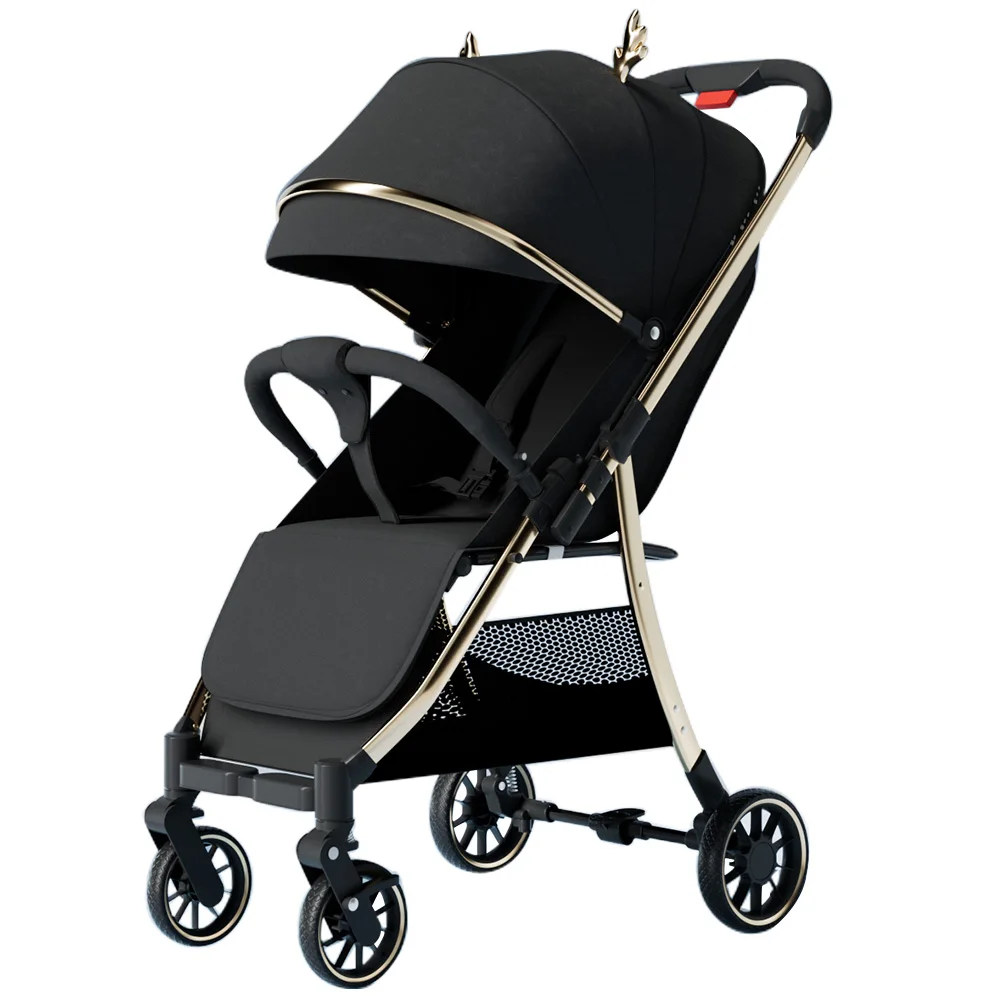 Coches Para Bebes Stroller Quadro De Ferro Dobrável para Bebês, Pushchair De Luxo, Produtos Leves Do Bebê, Carrinhos