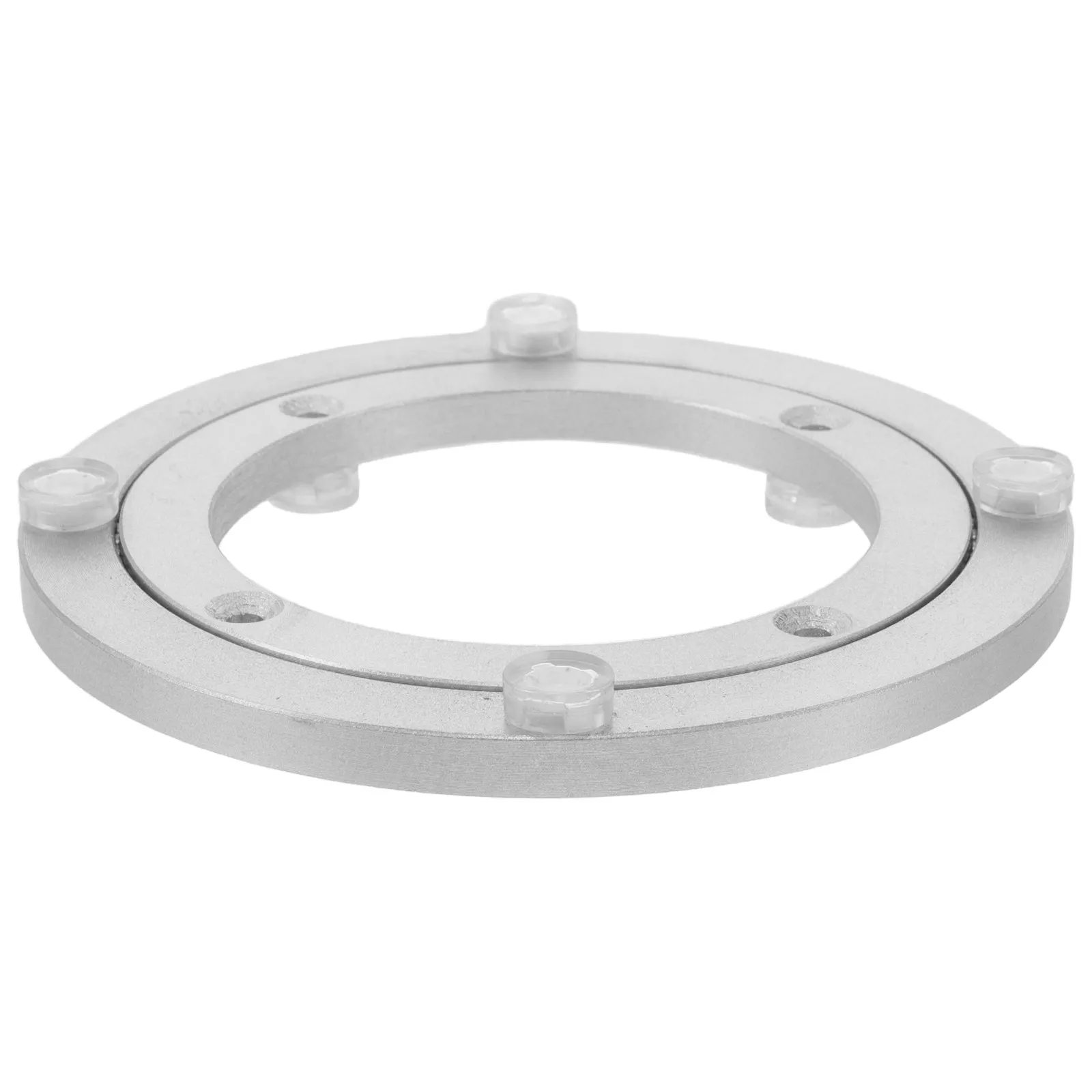 Silver Aluminum Alloy Swivel Turntable Base Heavy Duty Rotating Table Bearing for Photography Display Trade Show Lazy Susan