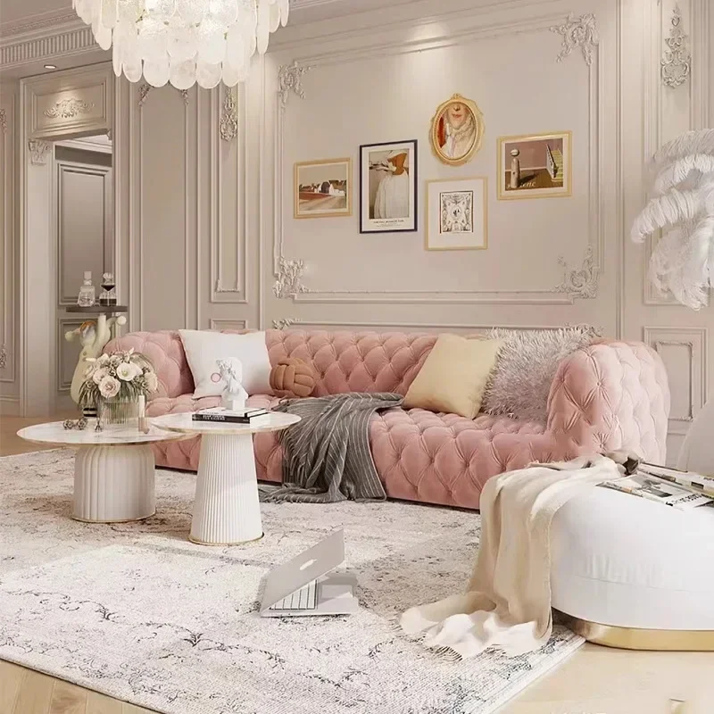 

Living room, matte lunar surface velvet sofa