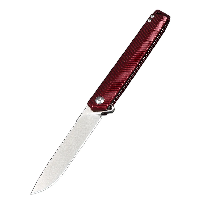 

CR T820 New 5cr13mov Blade T6 Aluminum Handles Slim Folding Pocket Knife Portable Bushcraft Camping EDC Tools