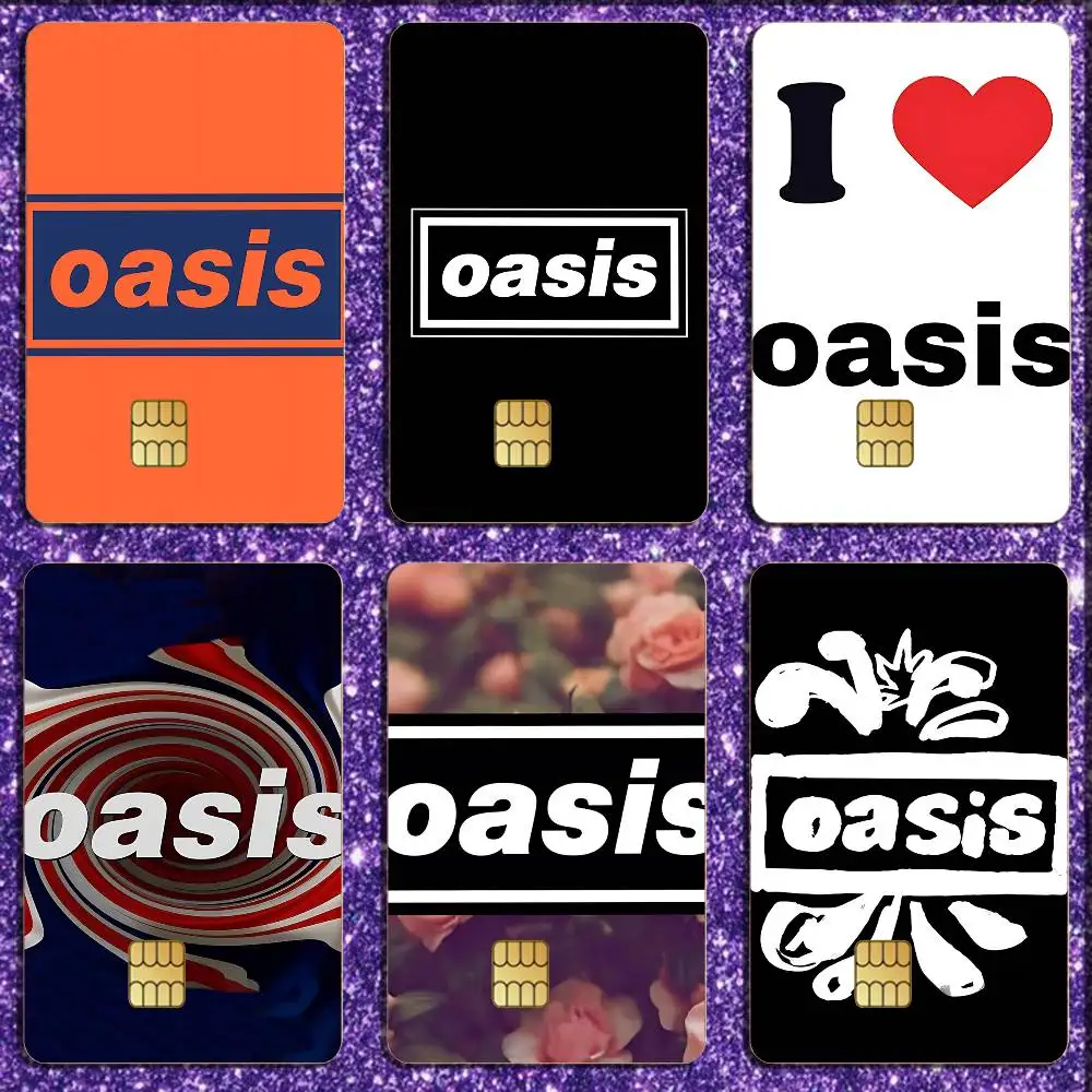 

O-Oasis Band Album Logo Card Sticker Diy Decorate Exquisite Bank Card Decals Patch Documents Birthday Gift