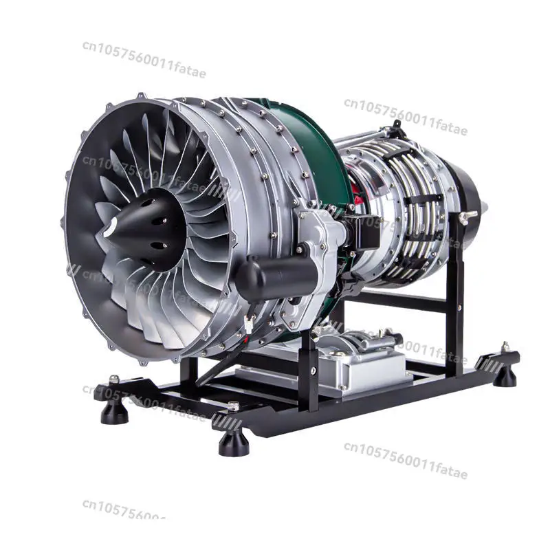 A Metal Aircraft Turbofan Engine Model Can Start An Aerojet Engine